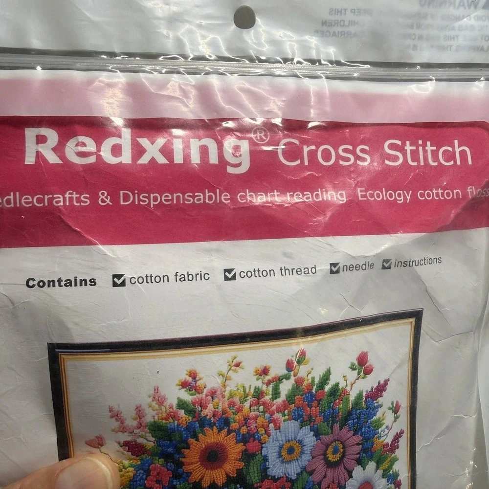 Redxing Cross Stitch Kit 11CT 3 Stands 45/45 cm  New